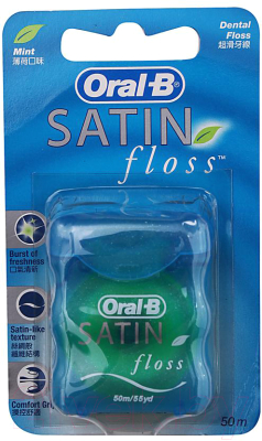 Зубная нить Oral-B Satin Floss (50м)