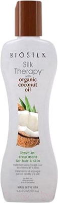 Масло для волос BioSilk Silk Therapy With Coconut Oil Leave-In кокосовое (15мл)