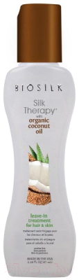 

Масло для волос BioSilk, Silk Therapy With Coconut Oil Leave In кокосовое