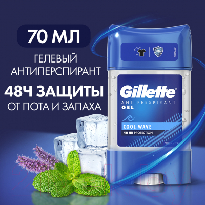 Антиперспирант-стик Gillette Cool Wave (70мл)