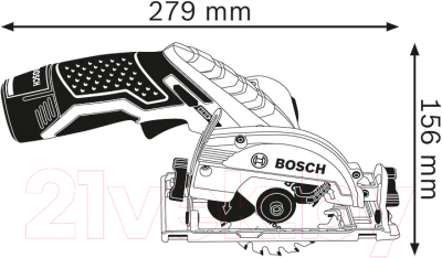 Профессиональная дисковая пила Bosch GKS 12V-26 Professional (0.601.6A1.001)