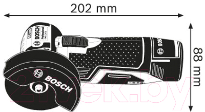 Профессиональная угловая шлифмашина Bosch GWS 12V-76 Professional (0.601.9F2.000)