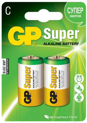 Комплект батареек GP Batteries Super LR14/C 14A-CR2 (2шт)