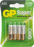 

Комплект батареек GP Batteries, Super LR3/AAA 24A-CR4