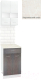 Комплект кухонных модулей Кортекс-мебель Корнелия Экстра 50р1ш2д (белый/береза/королевский опал) - 