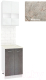 Комплект кухонных модулей Кортекс-мебель Корнелия Экстра 50р2д (белый/береза/марсель) - 