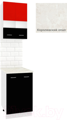 

Комплект кухонных модулей Кортекс-мебель, Корнелия Экстра 50р2д