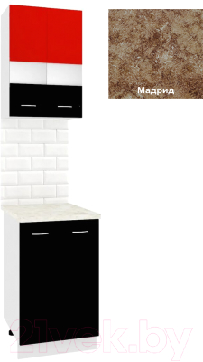 

Комплект кухонных модулей Кортекс-мебель, Корнелия Экстра 50р2д