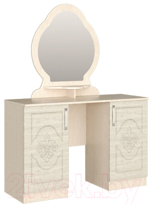

Туалетный столик с зеркалом BTS, Дерево светлое, Лилия