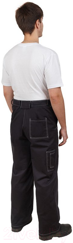 Костюм рабочий Sardoba Tekstil Фаворит с брюками (р-р 60-62 / 170-176, черный/серый) — фото 4