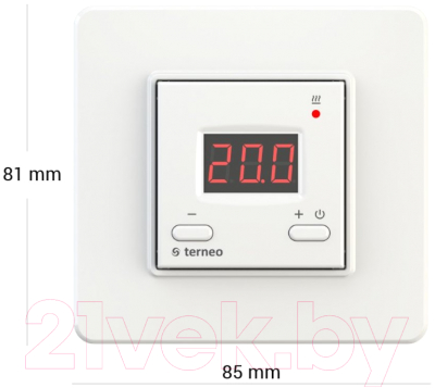 Терморегулятор для климатической техники Terneo Vt (белый)