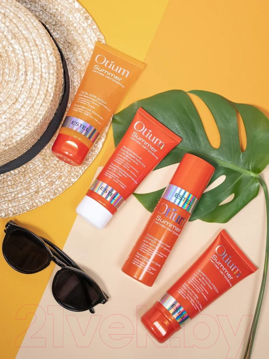 Набор косметики для тела и волос Estel Otium Summer Шампунь+Бальзам+Спрей+Гель+косметичка (100мл+100мл+100мл+100мл) — фото 3