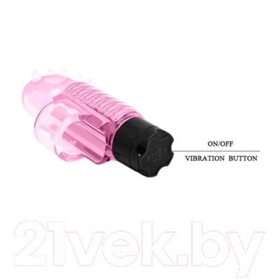 Насадка-стимулятор Baile Finger Vibrator / BI-010148 (розовый)
