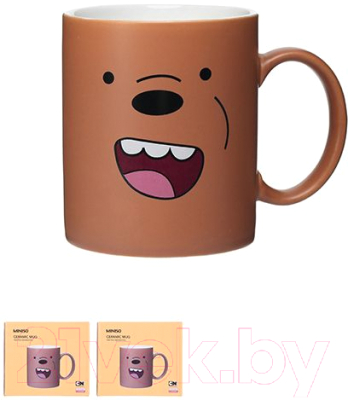 Кружка Miniso We Bare Bears. Гризли / 0812