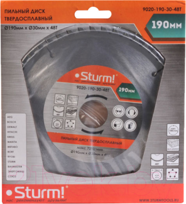 

Пильный диск Sturm!, S-060529