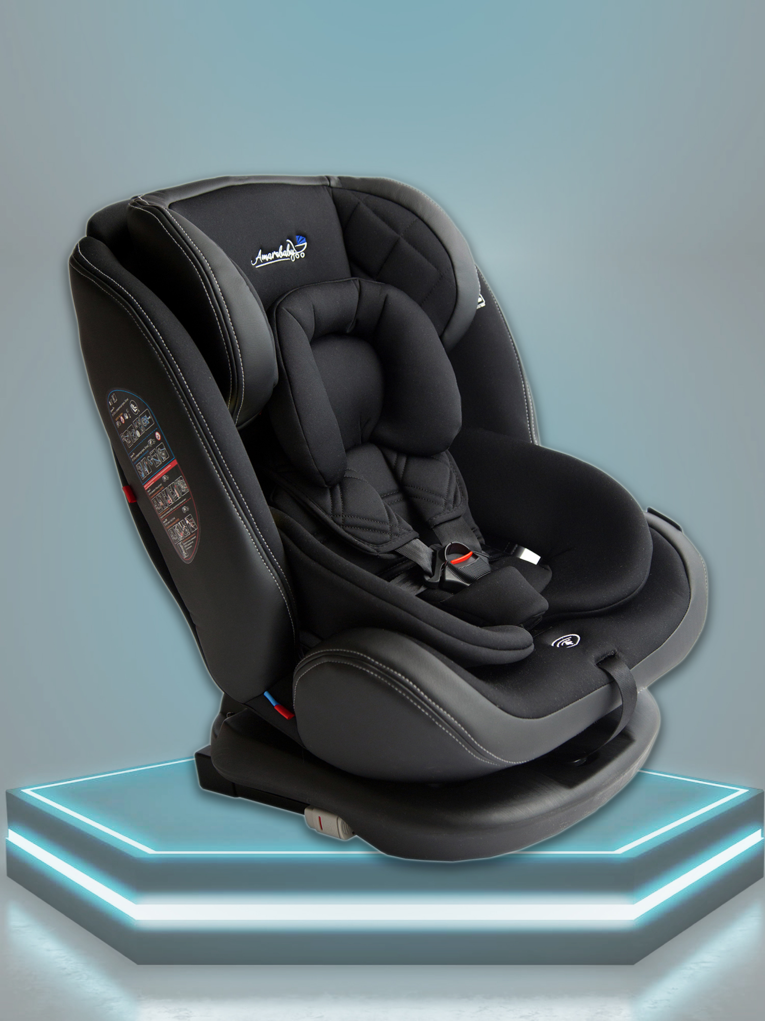Автокресло Amarobaby Isofix ST-3 / AMARO-2003-Ch (черный) — фото 2