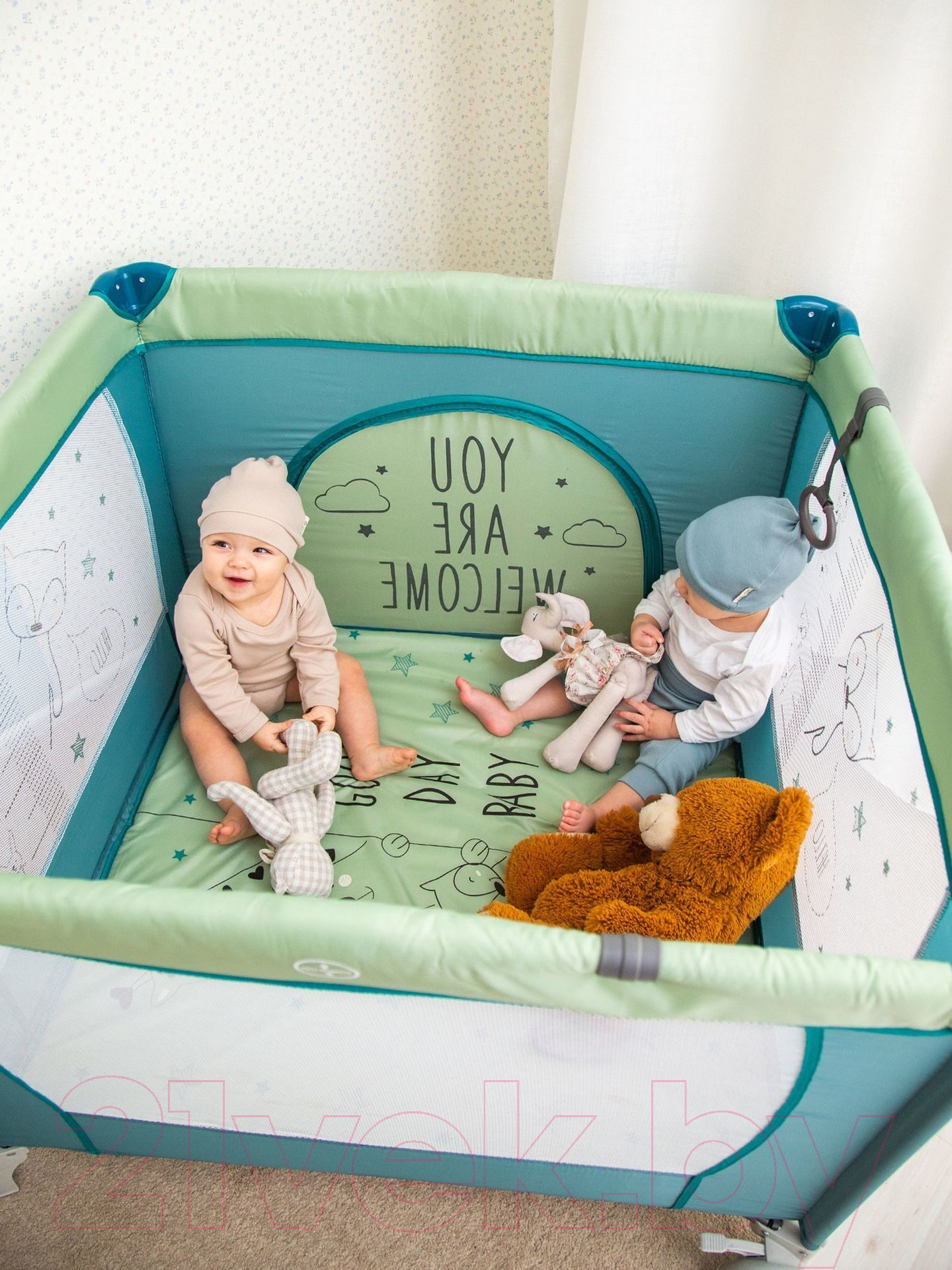 Игровой манеж Amarobaby Walky Good Day Bear