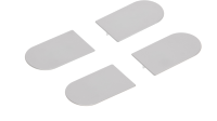 Комплект накладок на скрытые петли AGB Eclipse 3.0 (серый) - 