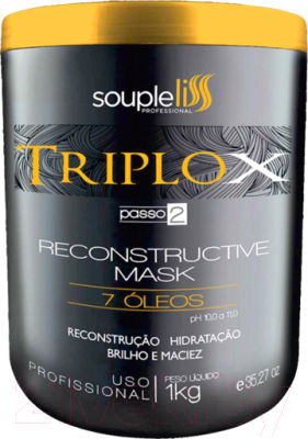 

Маска для волос Soupleliss, TriploX Reconstructive Mask шаг 2