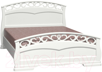Каркас кровати Bravo Мебель Грация 1 120x200 (белый античный)