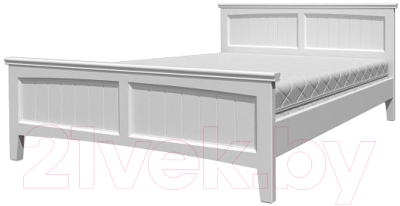 Кровать грация 1 античный белый браво мебель