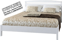 Каркас кровати Bravo Мебель Камелия 1 90x200 (белый античный) - 