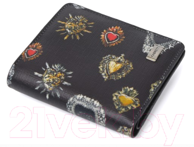 

Портмоне Fabretti, Черный, 43026S-hearts-2