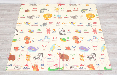 Игровой коврик Evolution Print F Plane and Alphabet Animals (150x180x1)