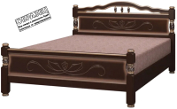 Каркас кровати Bravo Мебель Карина 5 90x200 (орех темный) - 