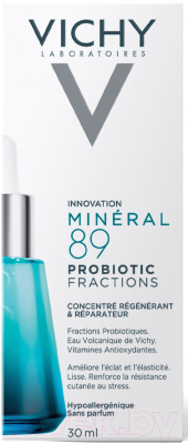 Сыворотка для лица Vichy Mineral 89 Pribiotic Fractions укрепляющая и восстанавливающая (30мл)