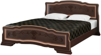 Каркас кровати Bravo Мебель Карина 6 140x200 (орех темный) - 