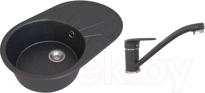 

Мойка кухонная Гамма Гранит, Granite-04 + смеситель Mixer-G03