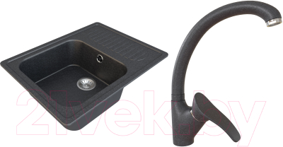 

Мойка кухонная Гамма Гранит, Granite-05 + смеситель Mixer-G01