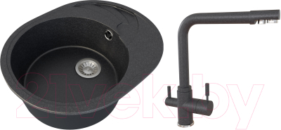 

Мойка кухонная Гамма Гранит, Granite-07 + смеситель Mixer-G07