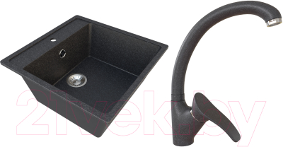 

Мойка кухонная Гамма Гранит, Granite-09 + смеситель Mixer-G01