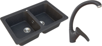 

Мойка кухонная Гамма Гранит, Granite-11 + смеситель Mixer-G01