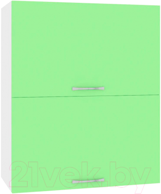 Шкаф навесной для кухни Кортекс-мебель Корнелия Лира ВШ60-2г (зеленый)