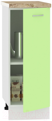 Шкаф-стол кухонный Кортекс-мебель Корнелия Лира НШ30р (зеленый/мадрид)