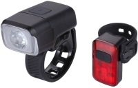 Набор фонарей для велосипеда BBB NanoStrike 400 Combo + BLS-152 Rear Spark 2.0 / BLS-164 (черный) - 