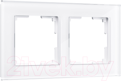 Рамка для выключателя Werkel W0021101 / a051193 (белый/стекло)