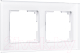 Рамка для выключателя Werkel W0021101 / a051193 (белый/стекло) - 