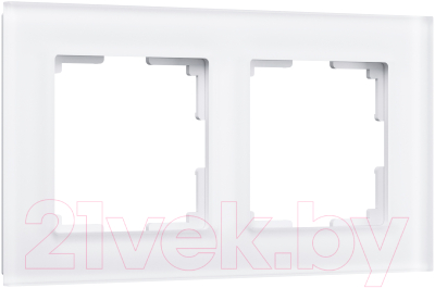 Рамка для выключателя Werkel W0021105 / a051289 (белый матовый/стекло)