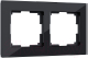 Рамка для выключателя Werkel W0021108 / a051439 (черный/стекло) - 