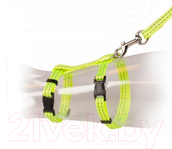 Шлея с поводком Duvo Plus 11205 (Lime) — фото 2