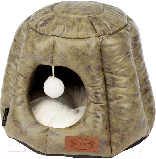 Домик для животных Scruffs Knightsbridge Cat Igloo / 661600 (оливковый)