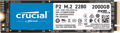 

SSD диск Crucial, P2 2TB (CT2000P2SSD8)