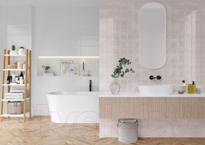 Плитка Gracia Ceramica Sweety Pink Square Wall 02 (250x600)