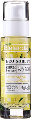 

Сыворотка для лица Bielenda, Eco Sorbet Pineapple увлажненяющая с эффектом осветления