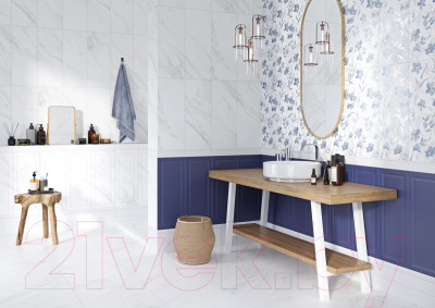 Плитка Gracia Ceramica Scarlett White PG 01 (450x450)