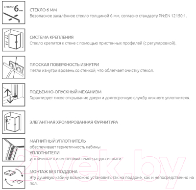 

Душевой уголок Radaway, Essenza New PDD 90x90 / 385001-01-01L + 385001-01-01R